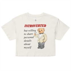 Introverted Womens Crop Top