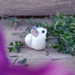 custom color chinchilla figurine small size from polymer clay
