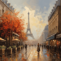 Oil painting Paris 2