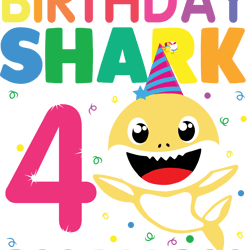 Baby Shark Svg, Baby Shark Birthday Cricut Vector, Baby Shark Party Svg Cut File For Cricut Silhouette