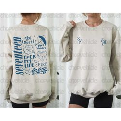 unisex sweatshirt fml seventeen, s.coups, the8, dino, jeonghan sweater, sonogong, fml new album, face the sun, carat gif