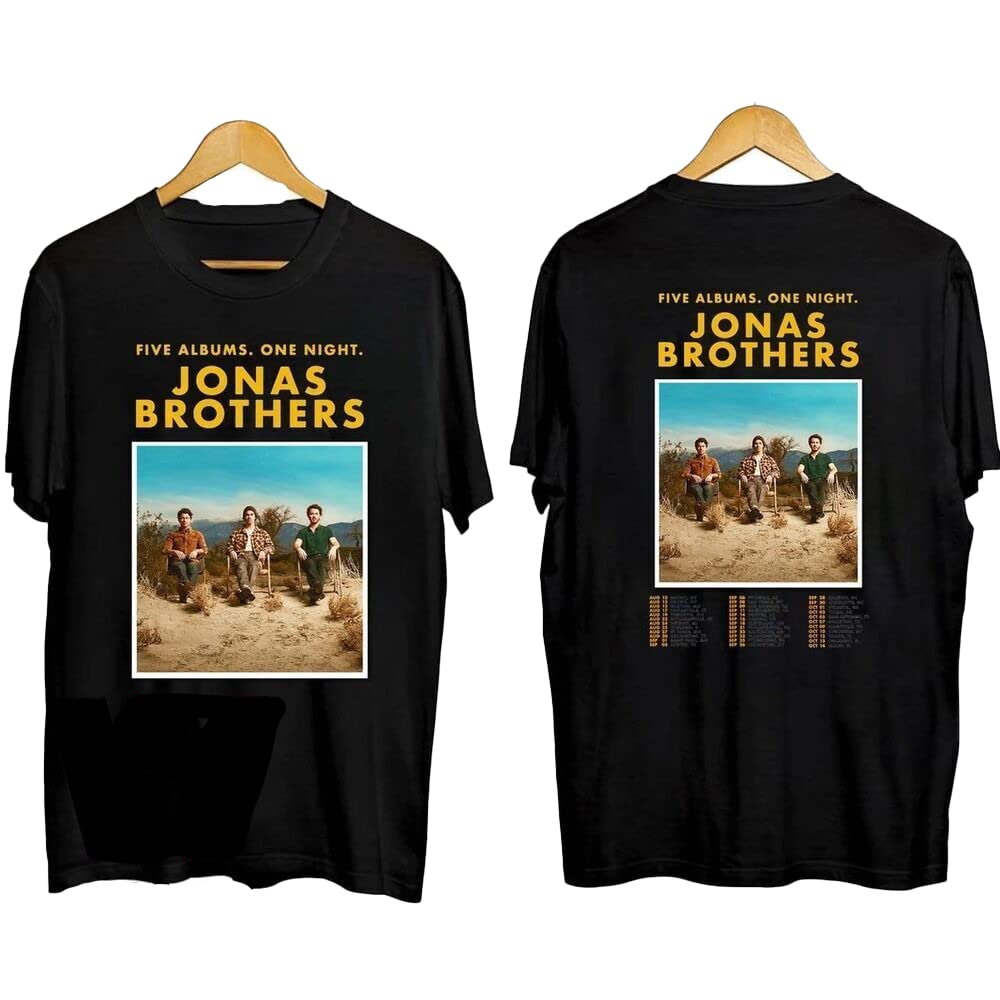 Jonas Brothers Five Albums One Night The Tour 2023 Shirt, Jonas Brothers Band Fan Shirt, Jonas Brothers 2023 Tour Shirt, Jonas Brothers Fan