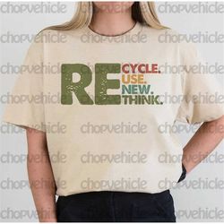 recycle reuse renew rethink shirt, crisis environmental activism tee, environment lovers and environmentalist sweatshirt