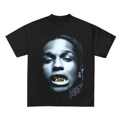 asap rocky t-shirt | rare concert merch rap tee | hip hop graphic tour rap style rihanna drake travis scott type |