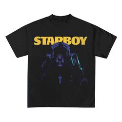the weeknd t-shirt | starboy concert album tour merch tour rap tee | octobers very own xo rare face graphic travis drake
