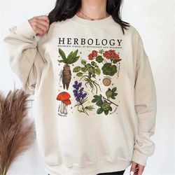 herbology sweatshirt, herbology plants sweater, gift for plant lover, botanical shirt, plant lover shirt, gardening shir