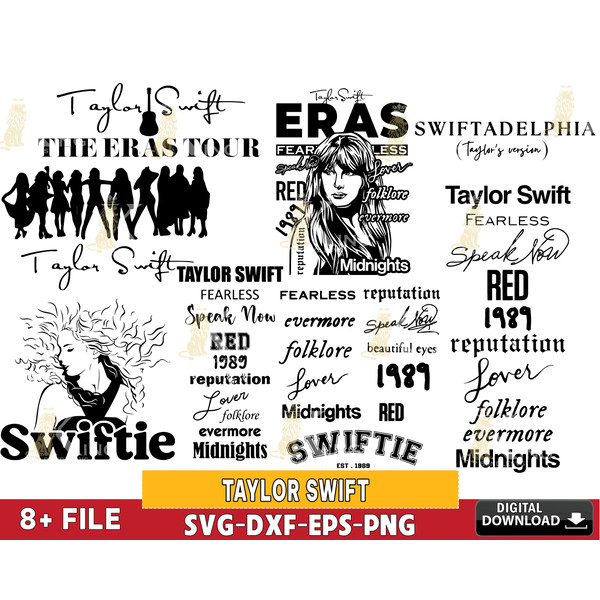 Taylor Swift SVG, Midnights Album, Swiftie Merch Gift, Swift