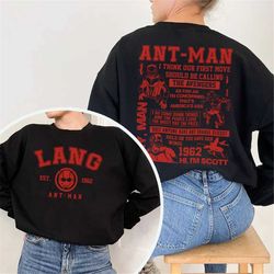 ant-man and the wasp double-sided sweatshirt, ant-man quantumania 2023 sweatshirt, the wasp, marvel character, mcu fans,
