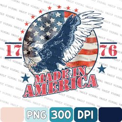 Patriotic Png, Retro Png, 4th Of July Png, Memorial Day Png, Made In America Png