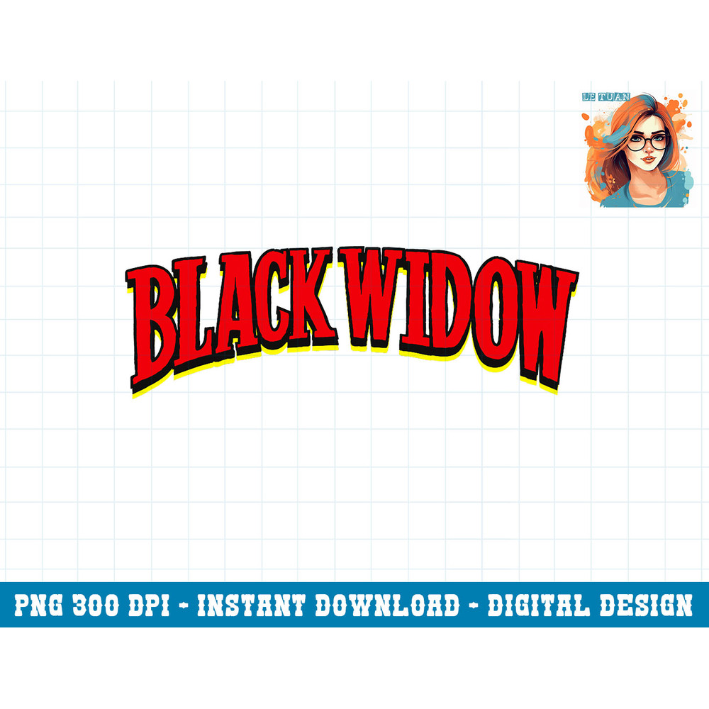 Marvel Black Widow Avengers Classic Logo Graphic png, sublimation png, sublimation copy.jpg