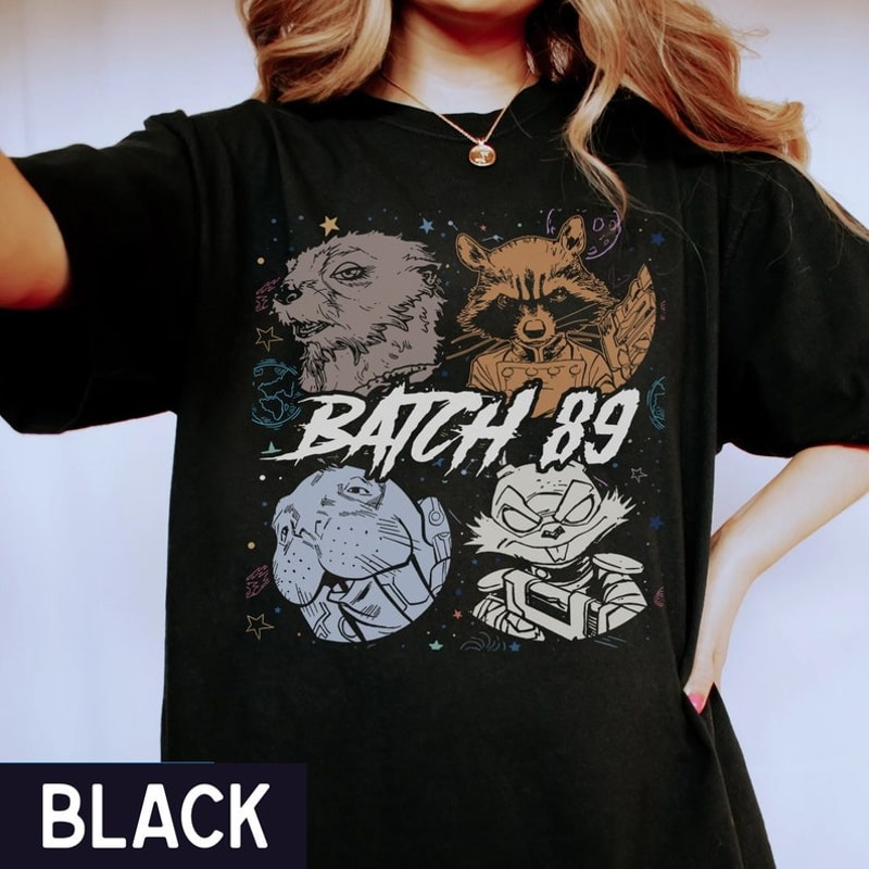 Retro Rocket Team Shirt, Rocket The Racoon Team Shirt, Guardians Of The Galaxy Vol. 3 Shirt, Batch 89 Team Rocket Shirt