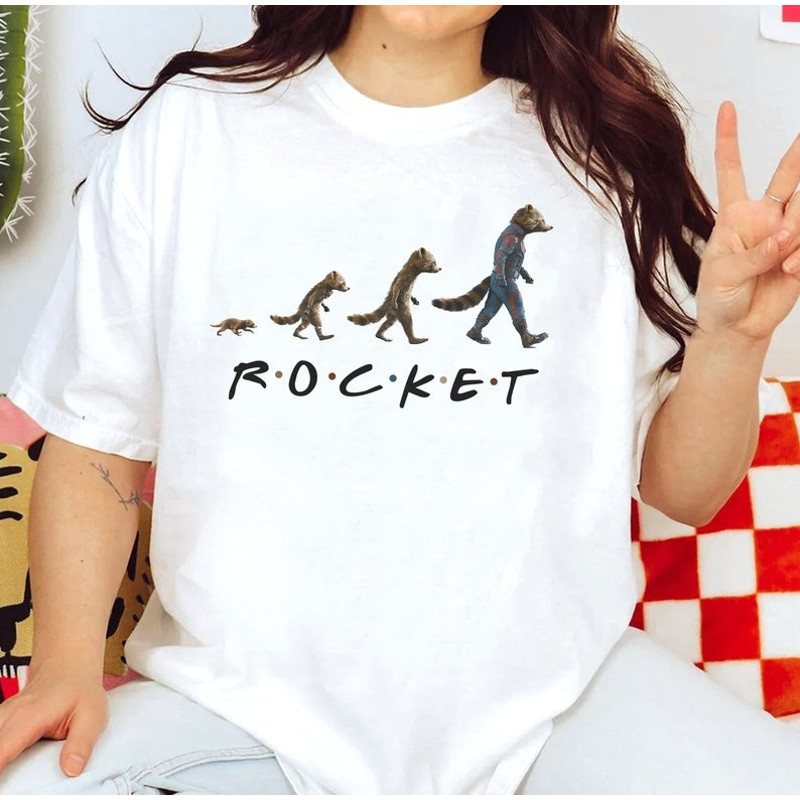 Rocket Evolution Shirt, Rocket Raccoon Shirt, Marvel Studio Guardians Of The Galaxy Vol 3 Shirt, Marvel Gifts Shirt,