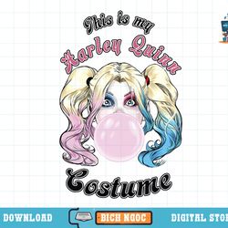 dc comics this is my harley quinn costume text t-shirt copy png