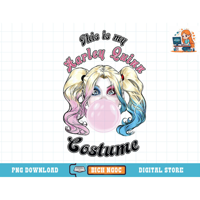 DC Comics This Is My Harley Quinn Costume Text T-Shirt copy.jpg