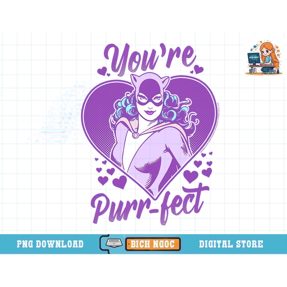 DC Comics Valentine s Day Catwoman You re Purr-fect T-Shirt copy.jpg