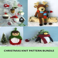 Christmas Knit Pattern Bundle Digital Download