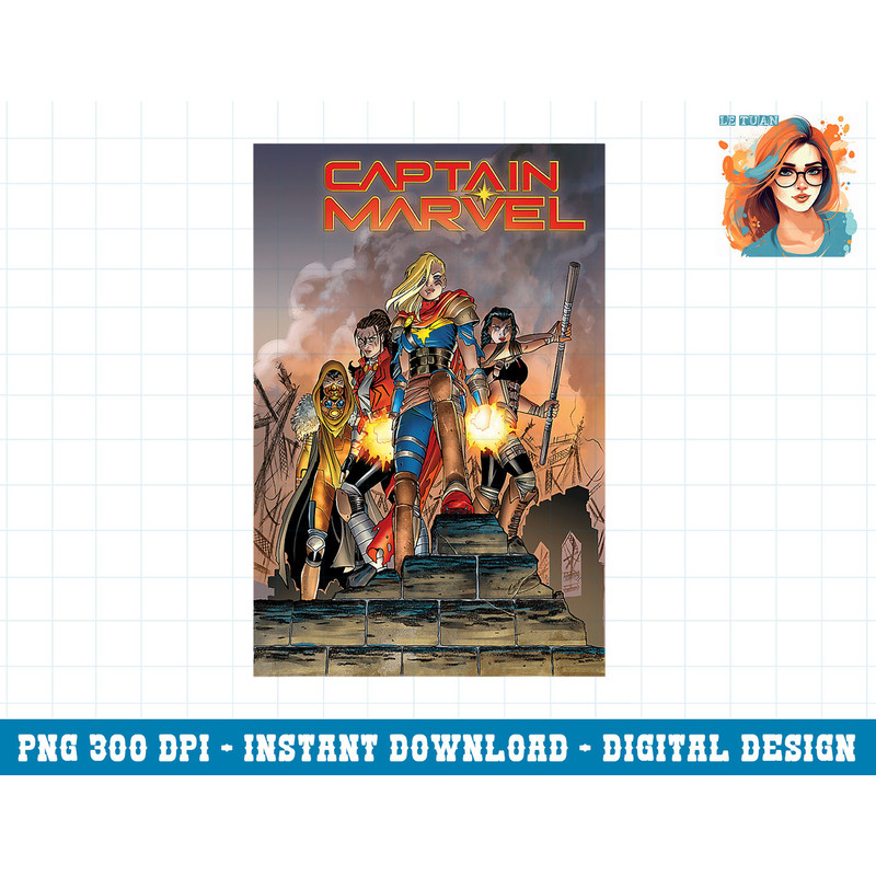 Marvel Comixology Captain Marvel Revolution Comic Book Cover png, sublimation copy.jpg