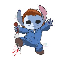 micheal myers stictch svg, micheal myer svg, horror movies svg, scary stitch