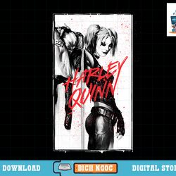 harley quinn inked quinn black t-shirt copy png