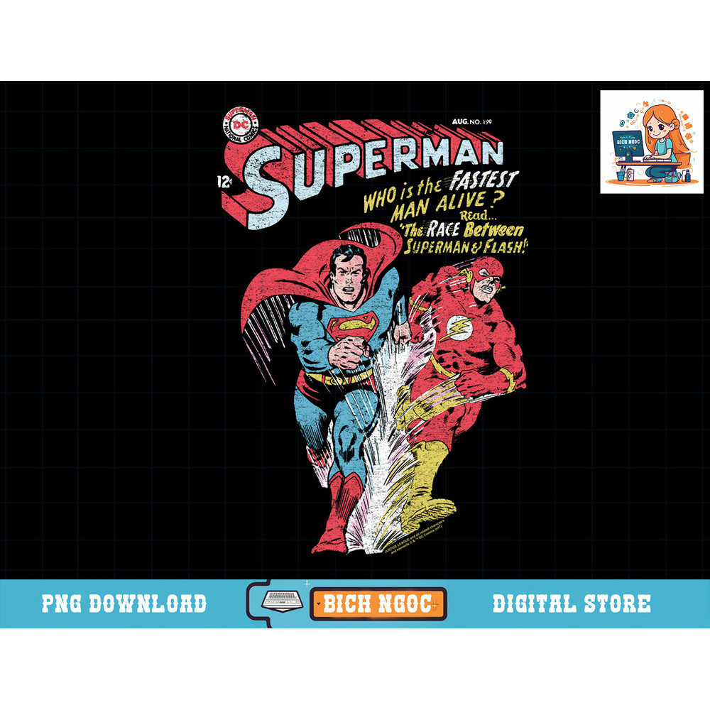 Justice League Flash & Superman Fastest Longsleeve T Shirt Long Sleeve T-Shirt copy.jpg