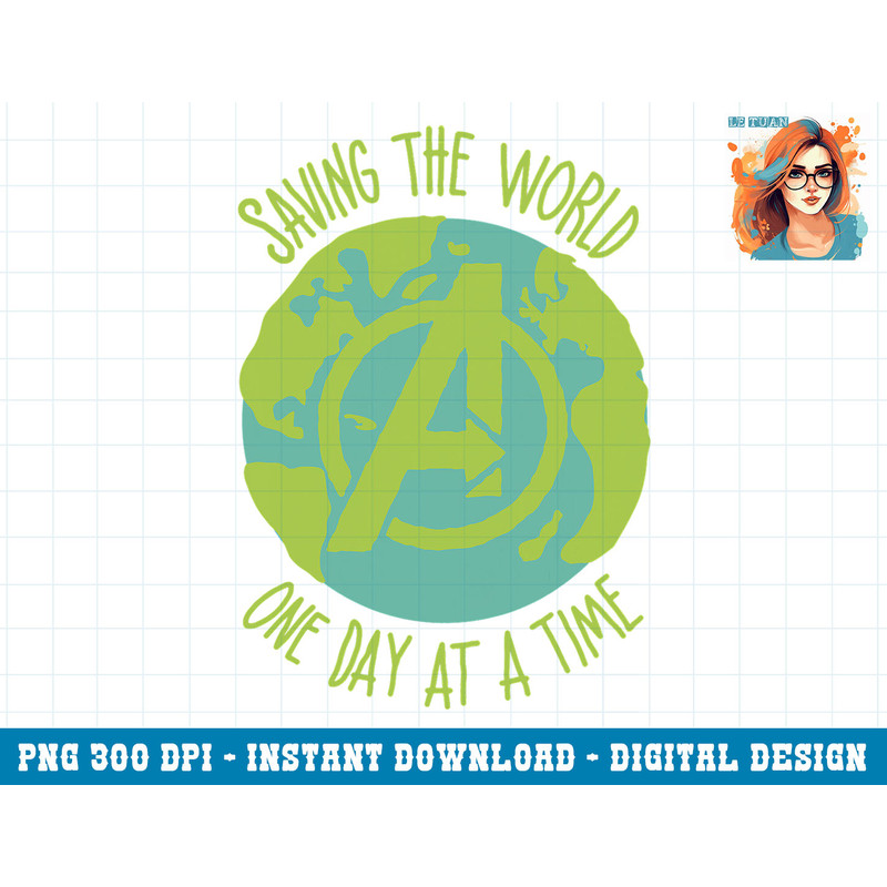 Marvel Earth Day Saving The World One Day At A Time png, sublimation copy.jpg
