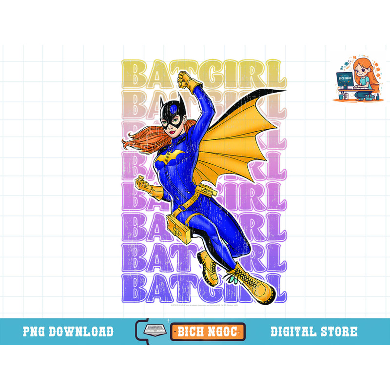 Kids DC Comics Batgirl Name Stack Portrait T-Shirt copy.jpg