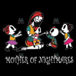 mother of nightmares sally and four girls svg, trending svg, sally svg, nightmares svg, mother svg
