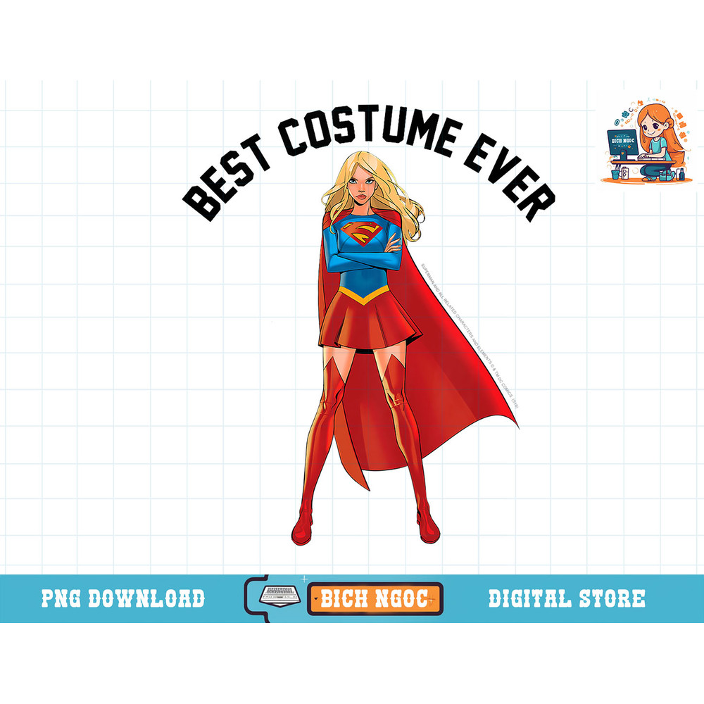 Kids DC Comics Supergirl Best Costume Ever Text Poster T-Shirt copy.jpg