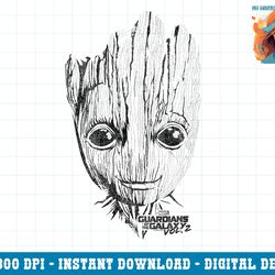 marvel guardians vol. 2 groot lines face graphic png, sublimation c1 png, sublimation.pngmarvel guardians vol. 2 groot l