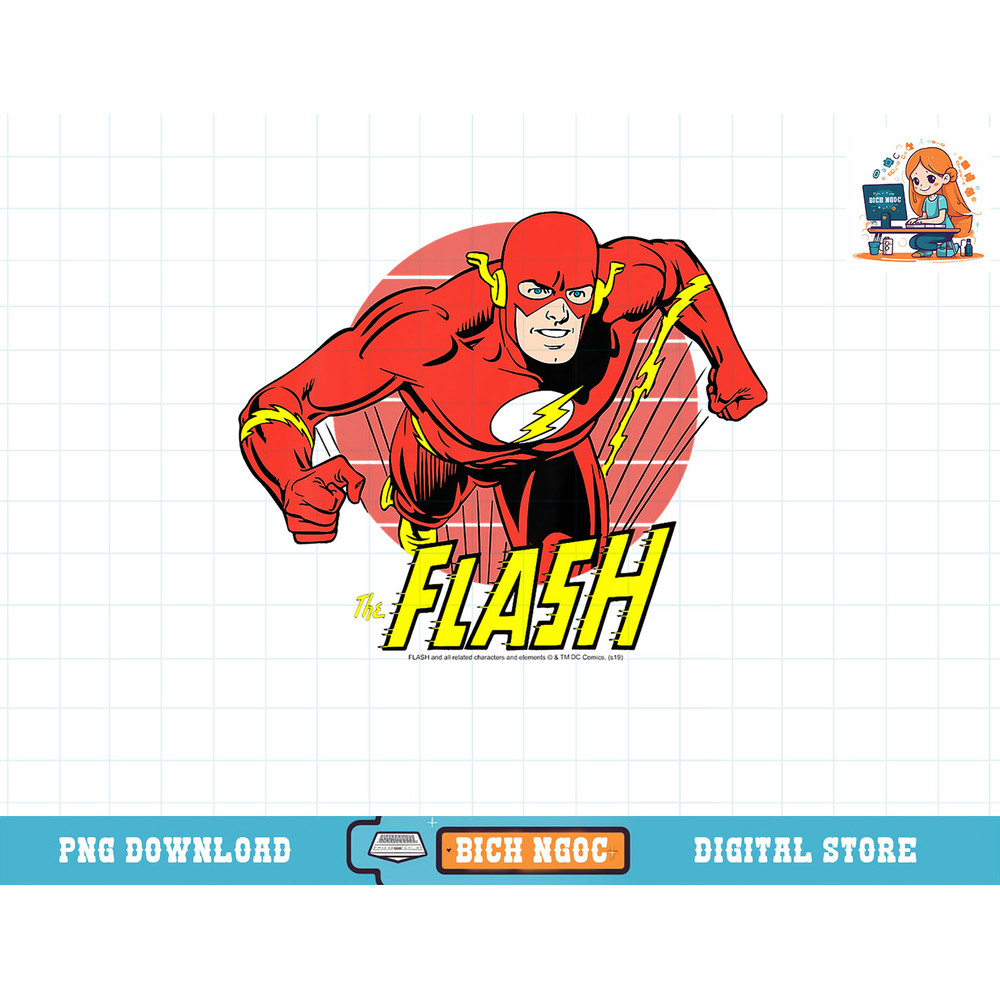 Kids DC Comics The Flash Running Portrait T-Shirt copy.jpg