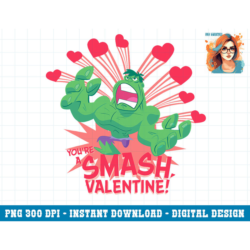 Marvel Hulk Youre A Smash Valentine Text png, sublimation copy.jpg