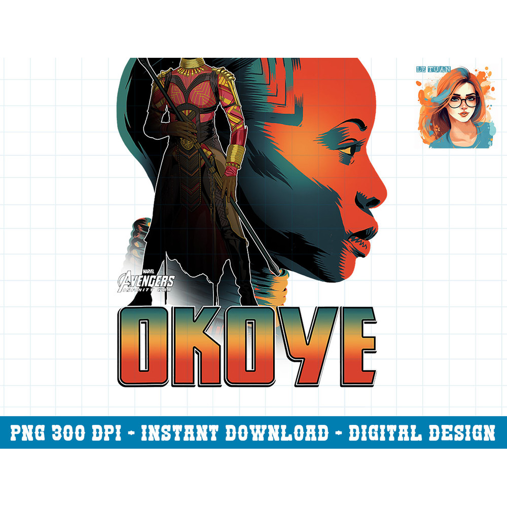 Marvel Infinity War Okoye Profile Graphic png, sublimation png, sublimation.pngMarvel Infinity War Okoye Profile Graphic png, sublimation png, sublimation copy.