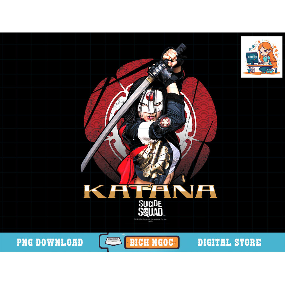 Suicide Squad Katana Flower T-Shirt copy.jpg