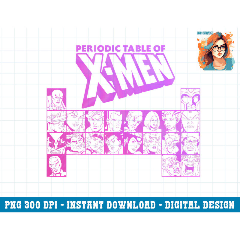 Marvel Periodic Table Of X-Men Characters Neon Group Shot png, sublimation.pngMarvel Periodic Table Of X-Men Characters Neon Group Shot png, sublimation copy.jp
