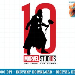 marvel studios 10 years thor graphic png, sublimation png, sublimation copy