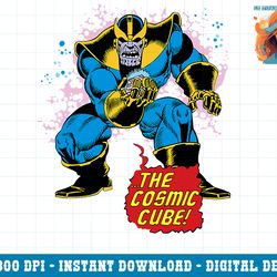 marvel thanos the cosmic cube powerful retro graphic png, sublimation png, sublimation.pngmarvel thanos the cosmic cube
