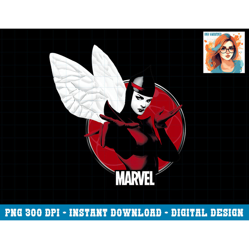 Marvel The Wasp Winged Classic Retro Graphic png, sublimation png, sublimation copy.jpg