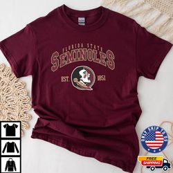 Florida State Seminoles Est. Crewneck, Florida State Shirt, NCAA Sweater,Florida State Seminoles Hoodies, Unisex T Shirt