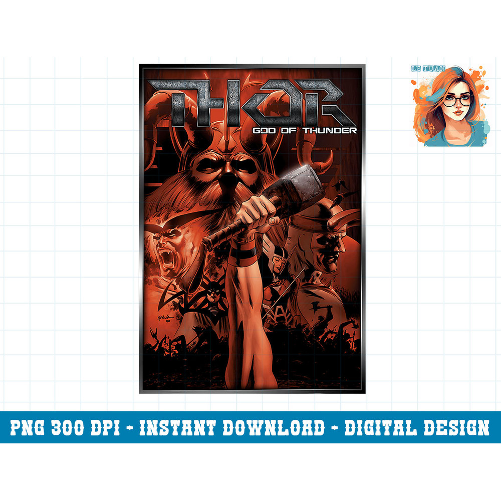 Marvel Thor God of Thunder Epic Fade to Red Poster png, sublimation png, sublimation.pngMarvel Thor God of Thunder Epic Fade to Red Poster png, sublimation png,