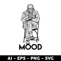 funny meme mittens bernie sanders mittens mood svg, bernie sanders mood svg, bernie sanders svg  - digital file