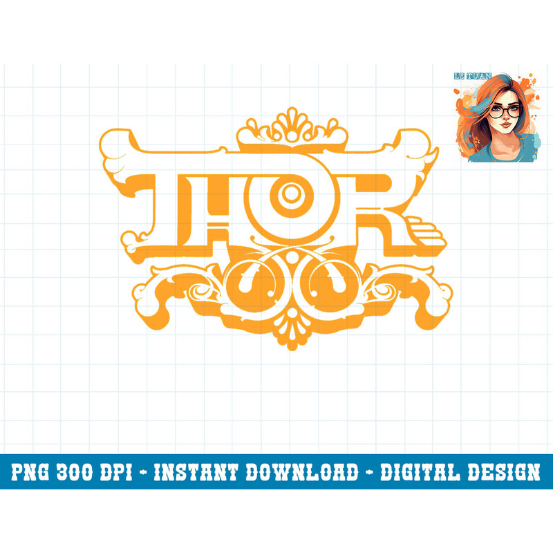 Marvel Thor Retro Bubble Text Logo png, sublimation copy.jpg
