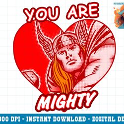 marvel valentines day avengers thor you are mighty heart png, sublimation.pngmarvel valentines day avengers thor you are