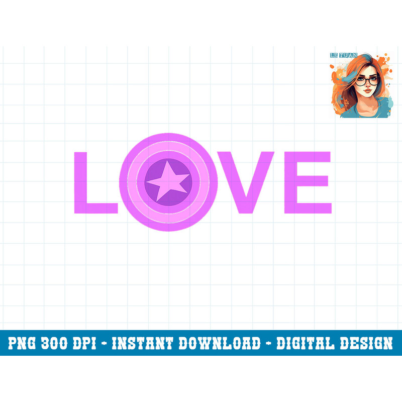 Marvel Valentines Day Captain America Pink Love Shield png, sublimation copy.jpg