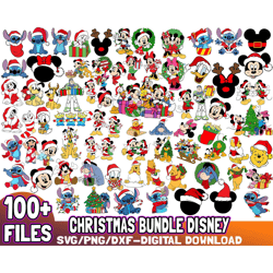 100 files christmas bundle disney svg,mickey christmas svg, disney christmas svg, instant download