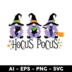 gnome hocus pocus svg, gnome svg, hocus pocus svg, halloween svg, png dxf eps file - digital file