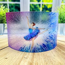 Glass Screen Ballerina Painting Curve Fused Glass Sun Catcher Glass Panel Stained Glass Home Decor