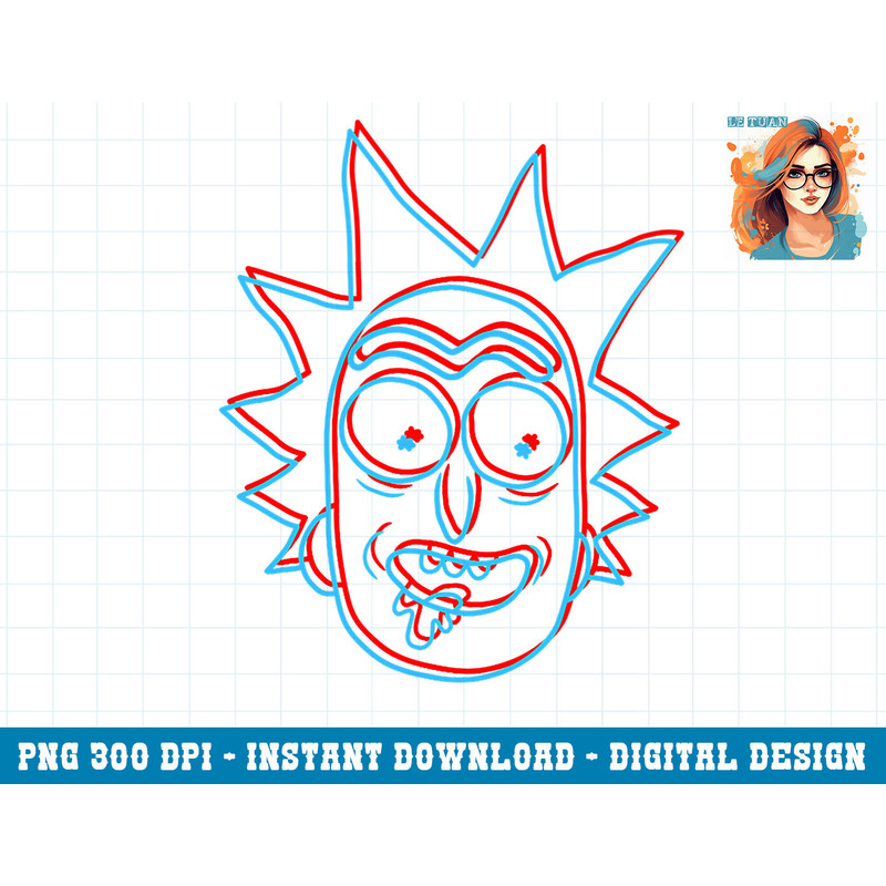 Rick and Morty 3D Rick Sanchez png, sublimation copy.jpg