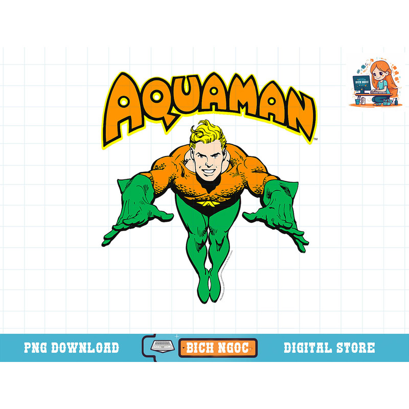 DC Comics Aquaman Vintage Portrait Logo T-Shirt copy.jpg