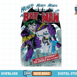 dc comics batman and joker comic cover t-shirt copy png