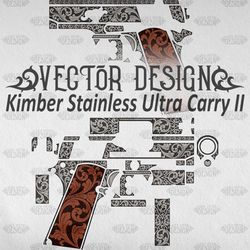 VECTOR DESIGN Kimber Stainless Ultra Carry II Classic Scrollwork
